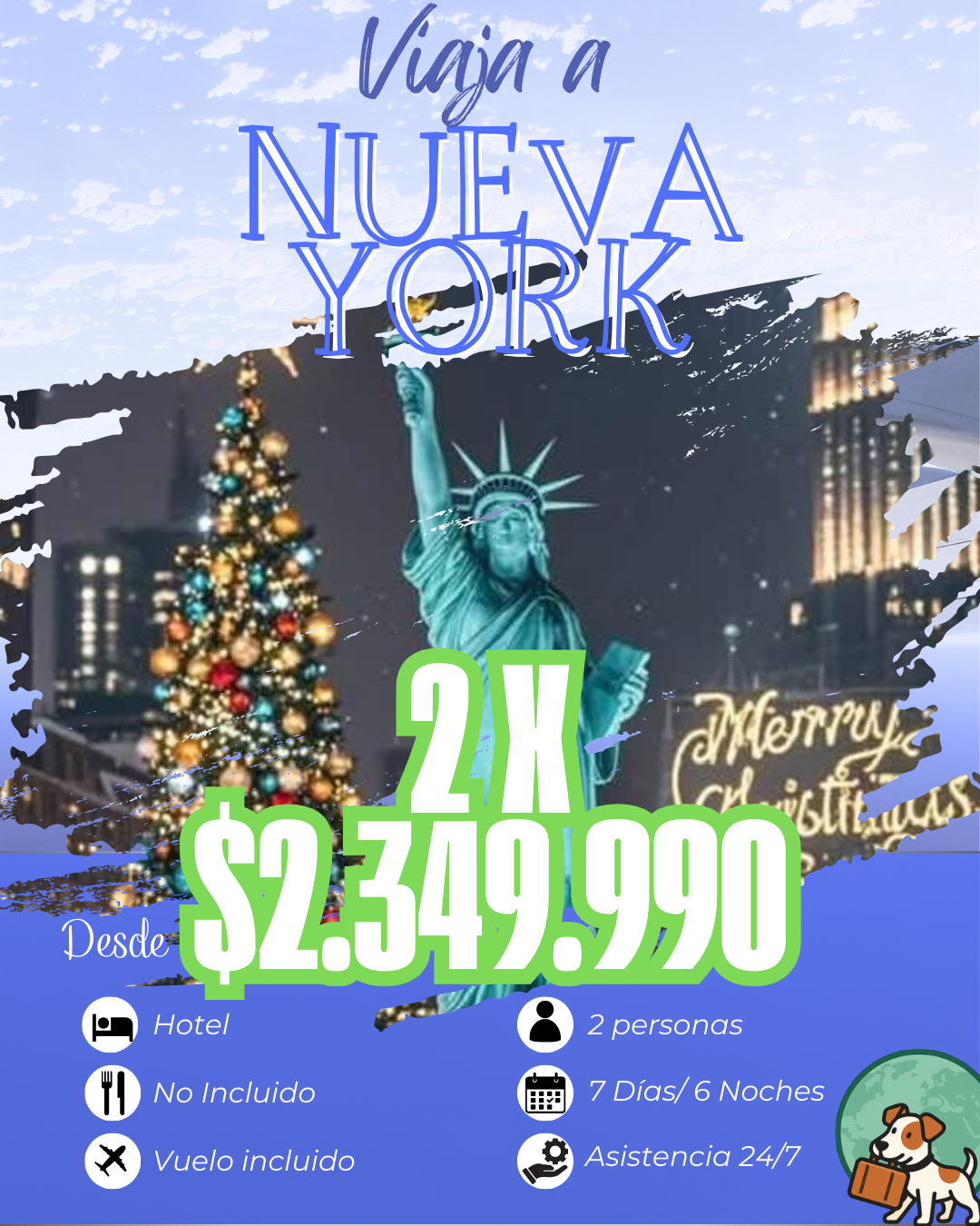 Nueva York en Navidad (2 personas)